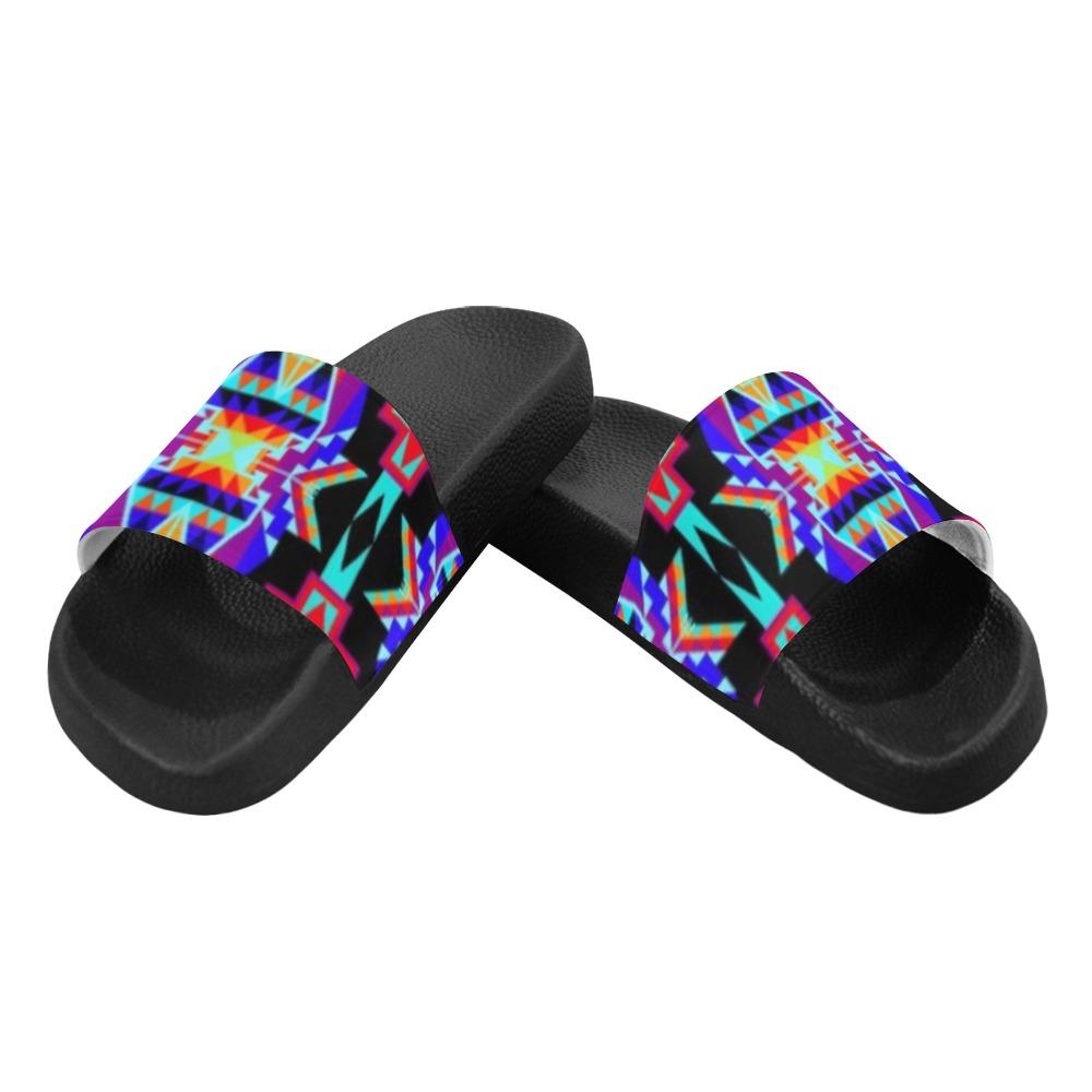 Fancy Bustle Women's Slide Sandals (Model 057) Women's Slide Sandals (057) e-joyer