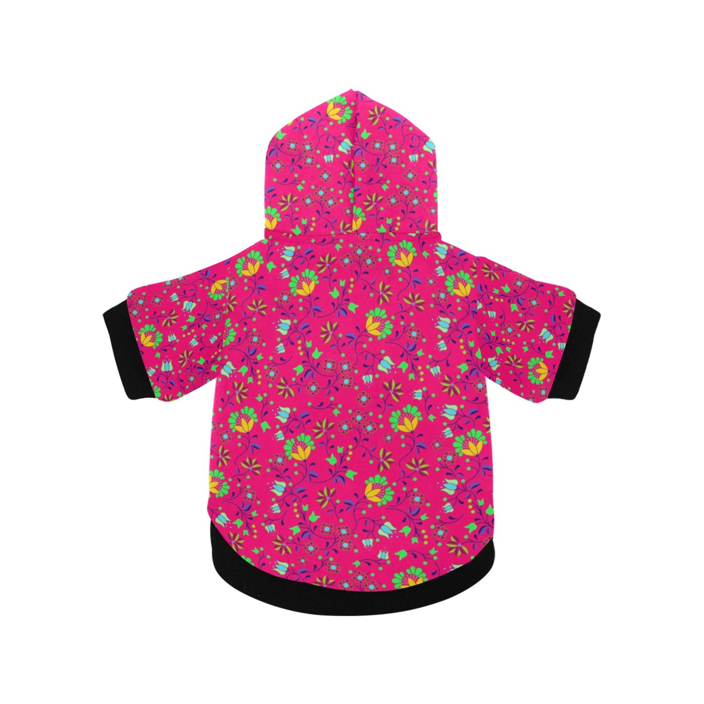 Fleur Indigine Rouge Pet Dog Hoodie