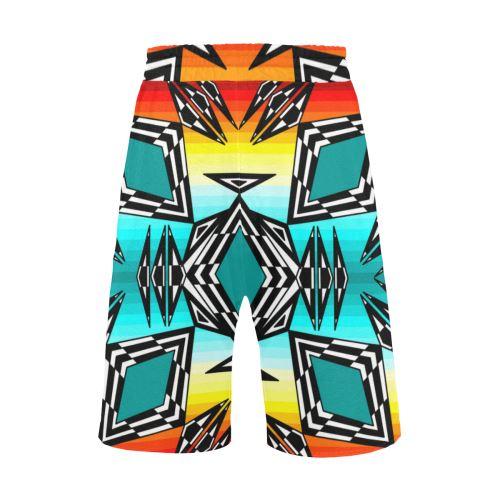 fire and Sky gradient II Men's All Over Print Casual Shorts (Model L23) Men's Casual Shorts (L23) e-joyer