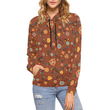 Load image into Gallery viewer, Fire Bloom Shade All Over Print Hoodie for Women (USA Size) (Model H13) All Over Print Hoodie for Women (H13) e-joyer 
