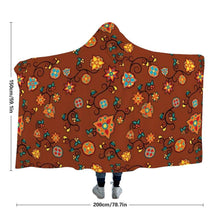 Load image into Gallery viewer, Fire Bloom Shade Hooded Blanket blanket 49 Dzine 
