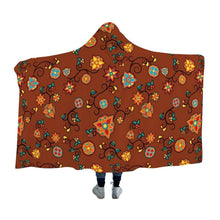 Load image into Gallery viewer, Fire Bloom Shade Hooded Blanket blanket 49 Dzine 
