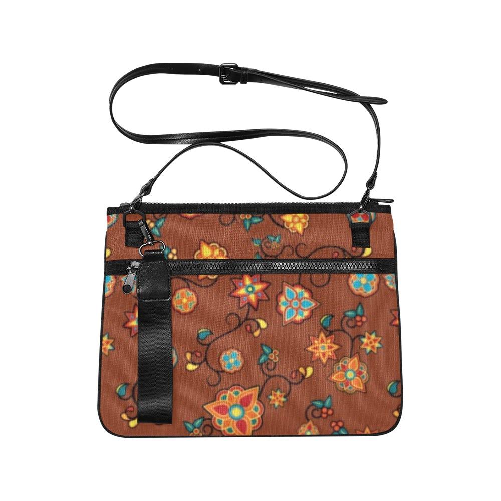 Fire Bloom Shade Slim Clutch Bag (Model 1668) Slim Clutch Bags (1668) e-joyer