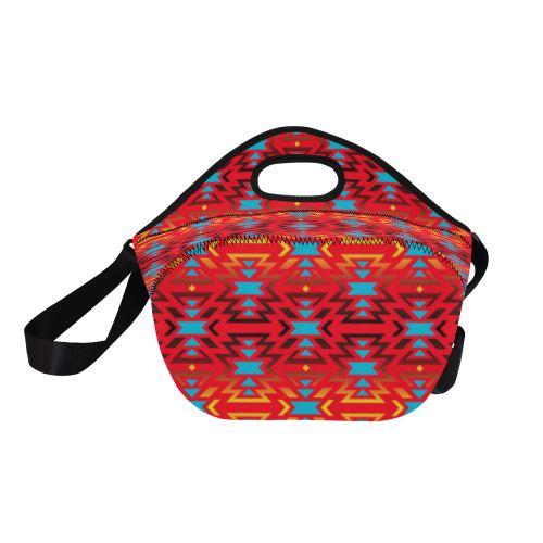 Fire Colors and Sky Sierra Neoprene Lunch Bag/Large (Model 1669) Neoprene Lunch Bag/Large (1669) e-joyer