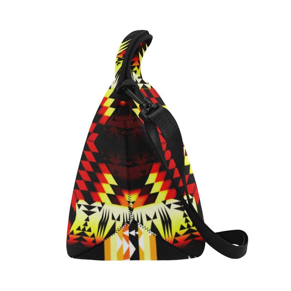 Fire Colors Neoprene Lunch Bag/Large (Model 1669) Neoprene Lunch Bag/Large (1669) e-joyer