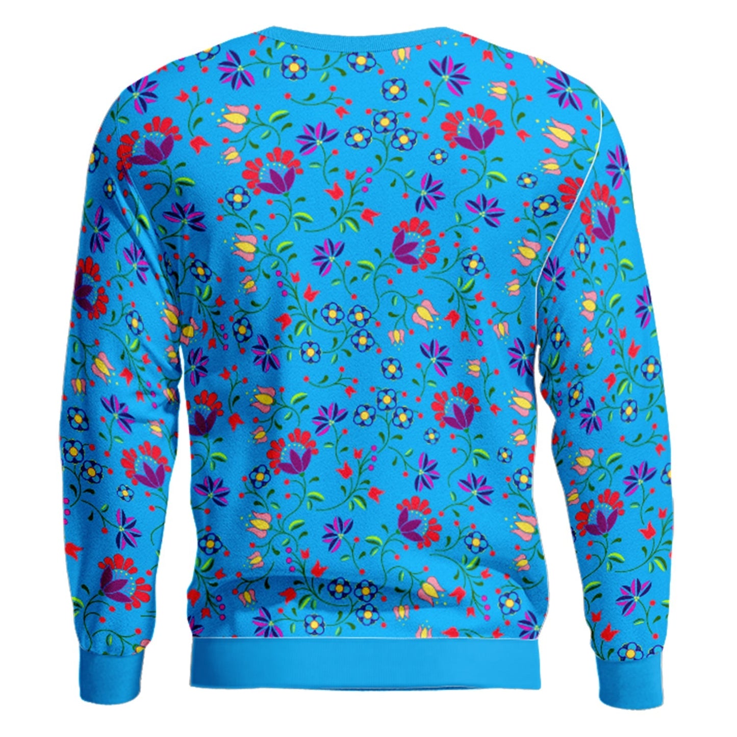Fleur Indigine Ciel Unisex Crewneck Long Sleeve Top Herman