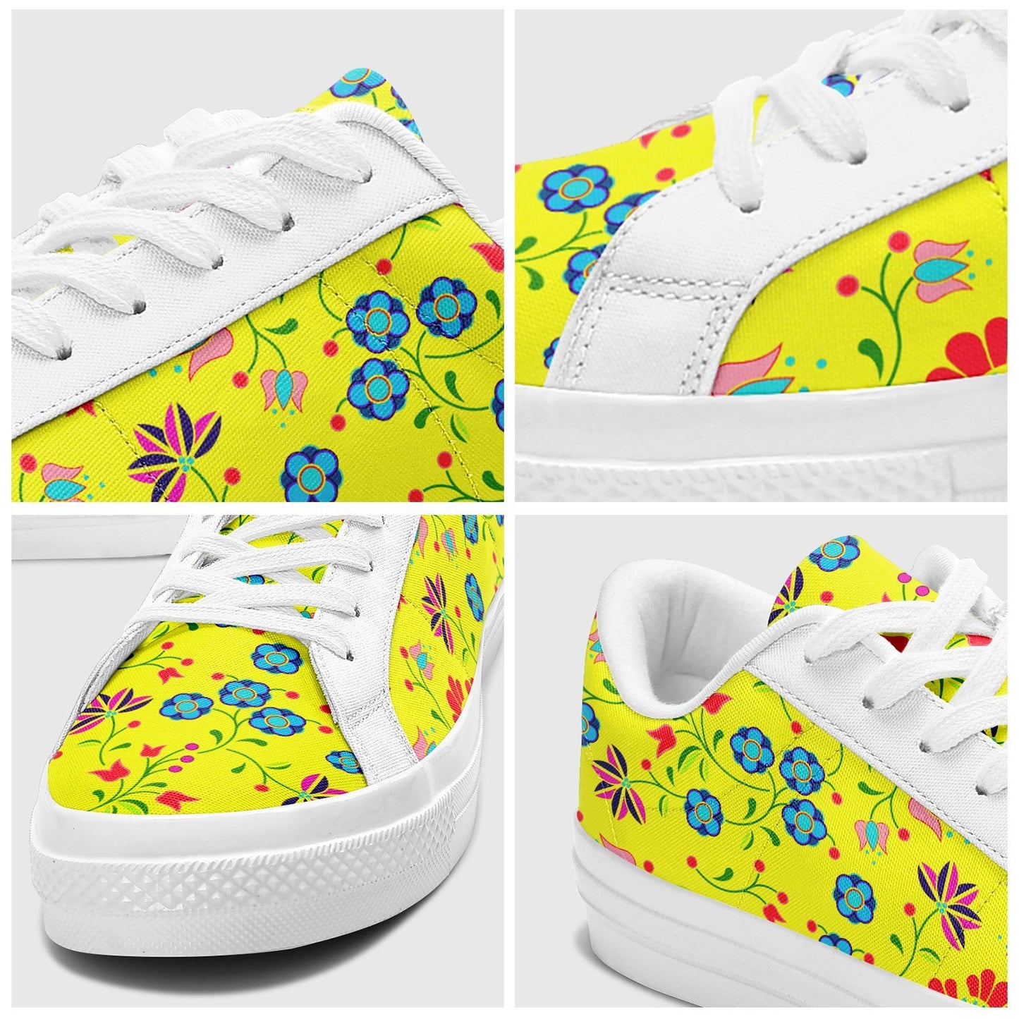 Fleur Indigine Mais Aapisi Low Top Canvas Shoes White Sole aapisi Herman