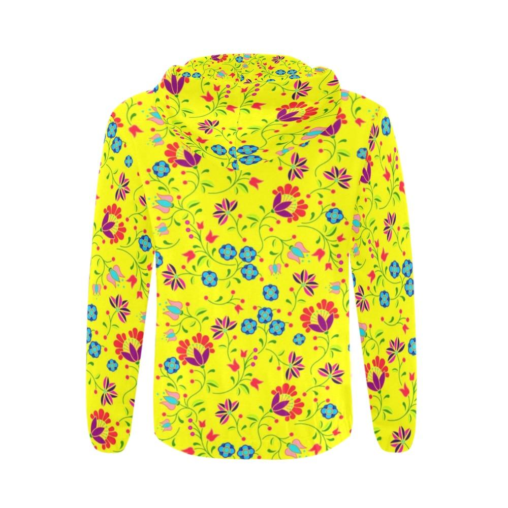 Fleur Indigine Mais All Over Print Full Zip Hoodie for Men (Model H14) All Over Print Full Zip Hoodie for Men (H14) e-joyer