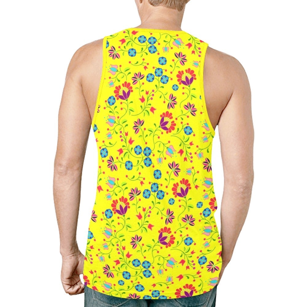 Fleur Indigine Mais New All Over Print Tank Top for Men (Model T46) New All Over Print Tank Top for Men (T46) e-joyer