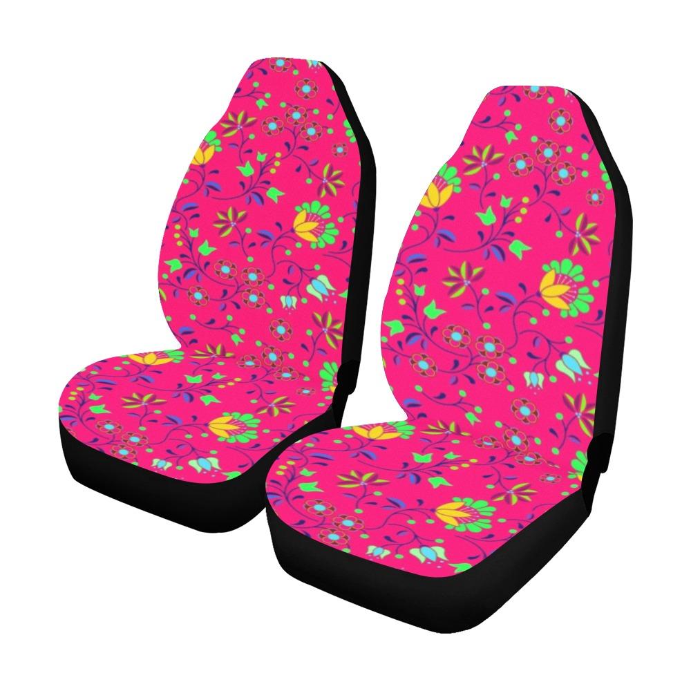 Fleur Indigine Rouge Car Seat Covers (Set of 2) Car Seat Covers e-joyer
