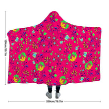 Load image into Gallery viewer, Fleur Indigine Rouge Hooded Blanket blanket 49 Dzine 
