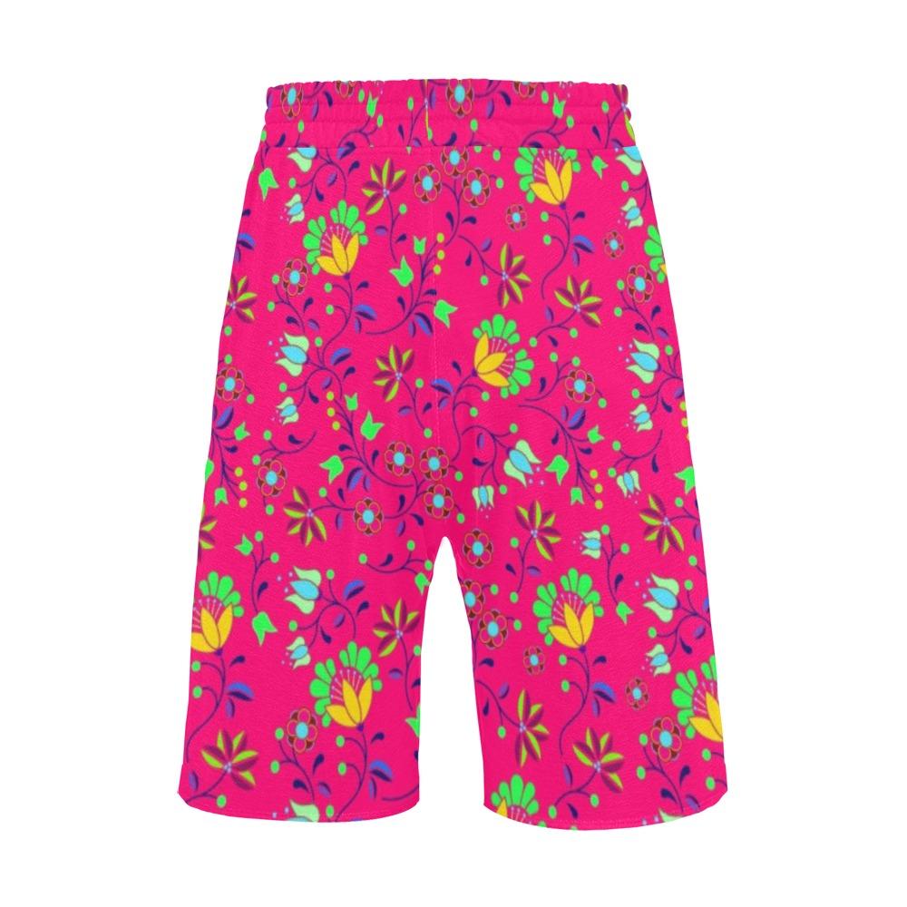 Fleur Indigine Rouge Men's All Over Print Casual Shorts (Model L23) Men's Casual Shorts (L23) e-joyer