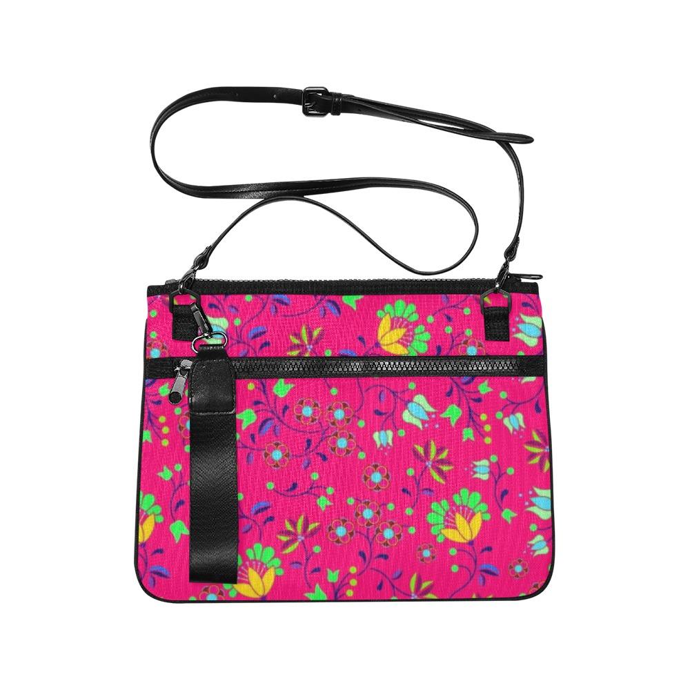 Fleur Indigine Rouge Slim Clutch Bag (Model 1668) Slim Clutch Bags (1668) e-joyer