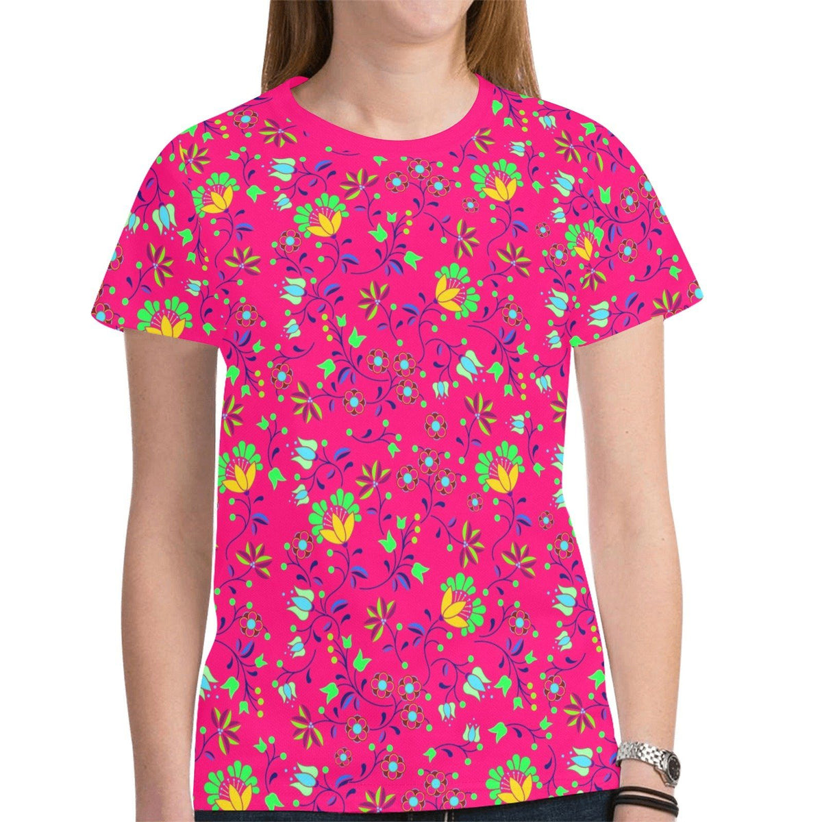 Fleur Indigine Rouge Tee – Women's T-Shirt by 49 Dzine
