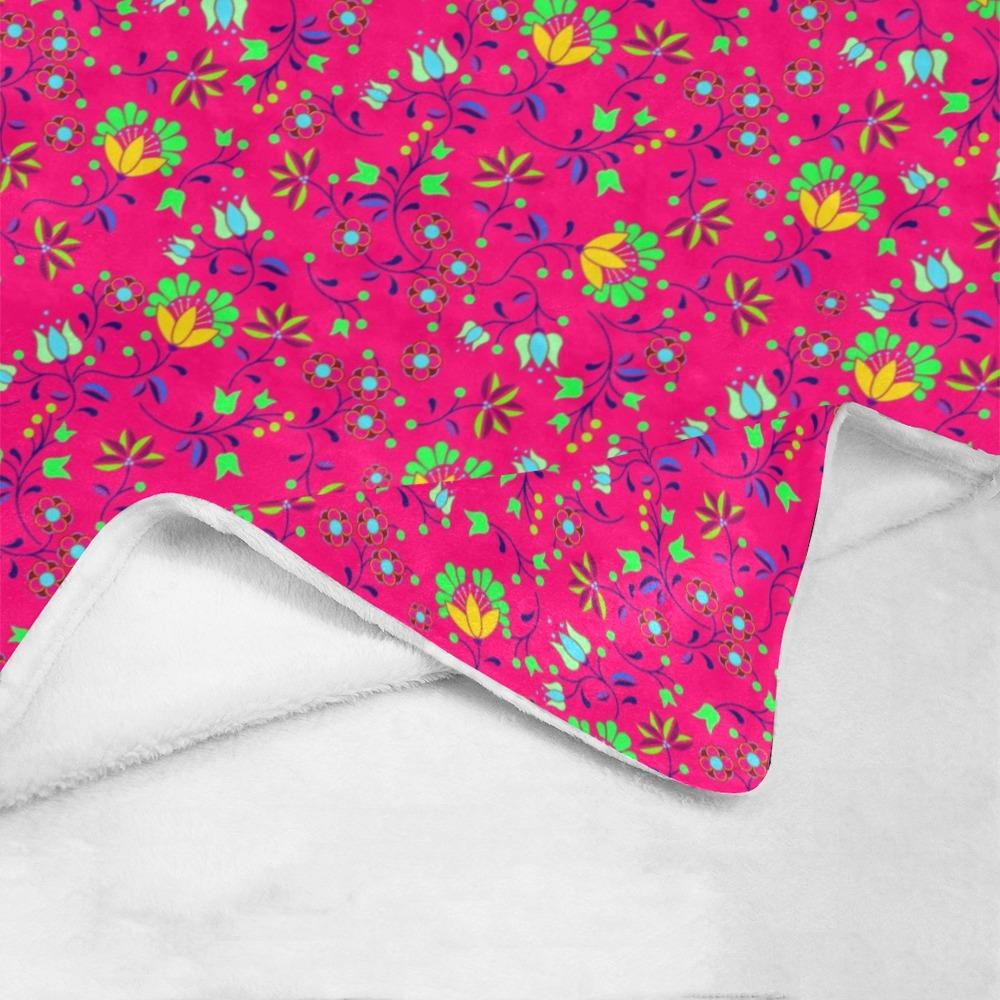 Fleur Indigine Rouge Ultra-Soft Micro Fleece Blanket 50"x60" Ultra-Soft Blanket 50''x60'' e-joyer