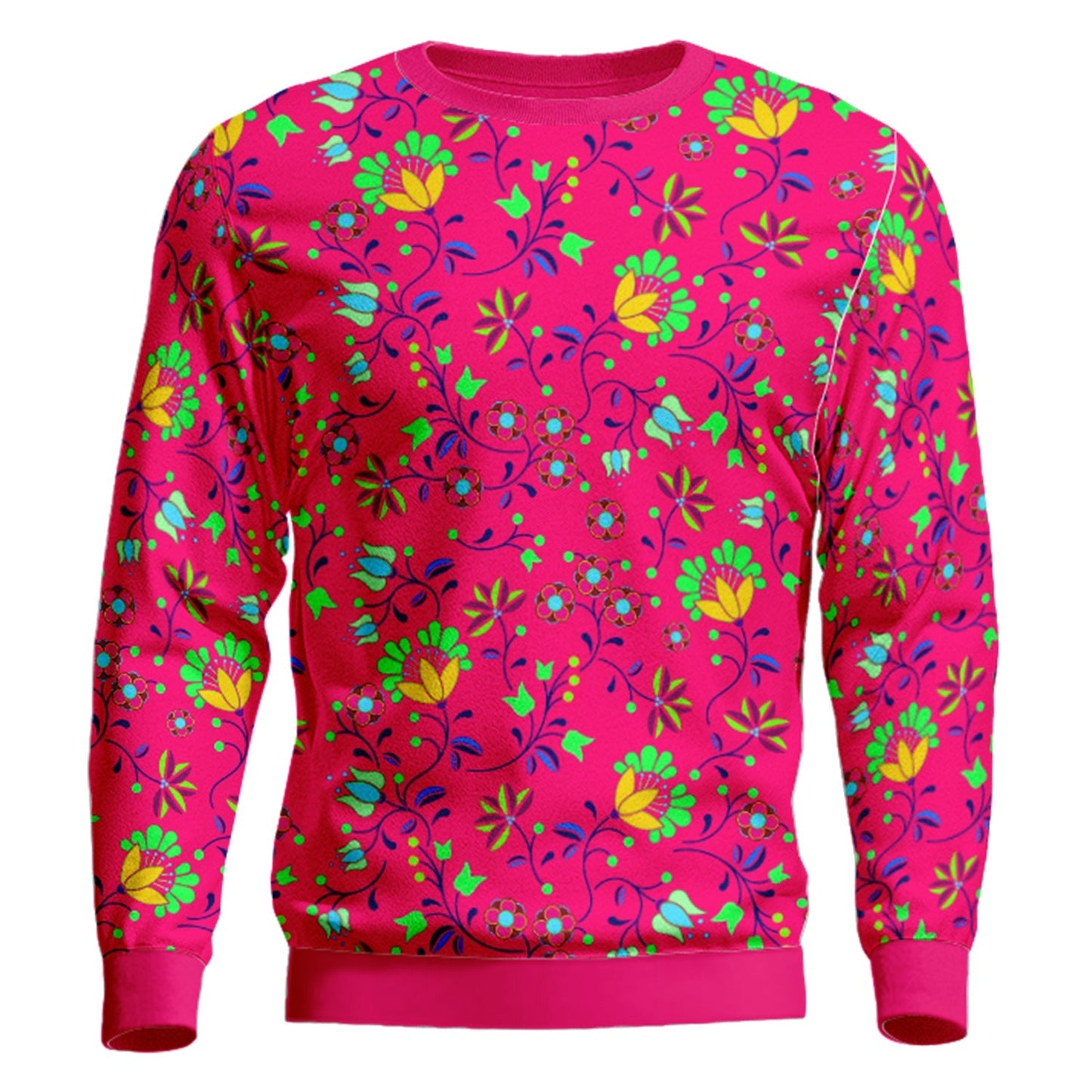 Fleur Indigine Rouge Unisex Crewneck Long Sleeve Top Herman