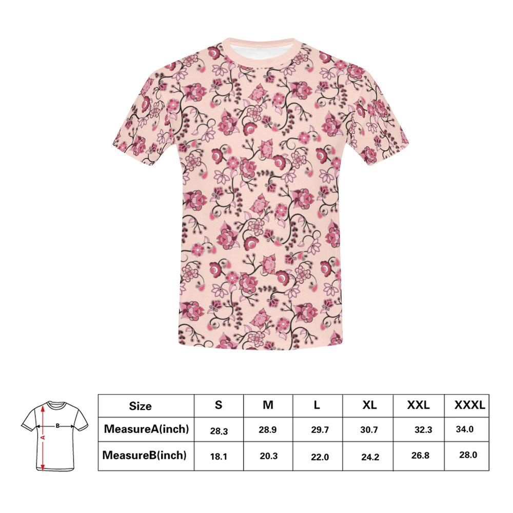Floral Amour All Over Print T-Shirt for Men (USA Size) (Model T40) All Over Print T-Shirt for Men (T40) e-joyer