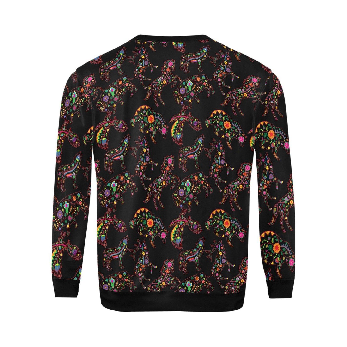 Floral Animals All Over Print Crewneck Sweatshirt for Men (Model H18) shirt e-joyer