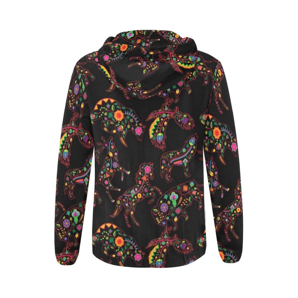 Floral Animals All Over Print Full Zip Hoodie for Women (Model H14) All Over Print Full Zip Hoodie for Women (H14) e-joyer