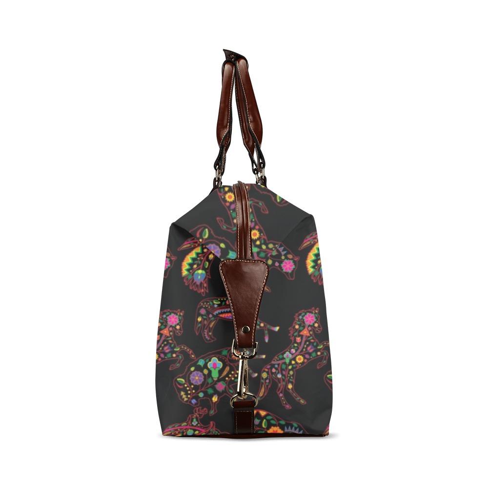 Floral Animals Classic Travel Bag (Model 1643) Remake Classic Travel Bags (1643) e-joyer