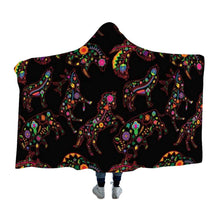 Load image into Gallery viewer, Floral Animals Hooded Blanket 49 Dzine 
