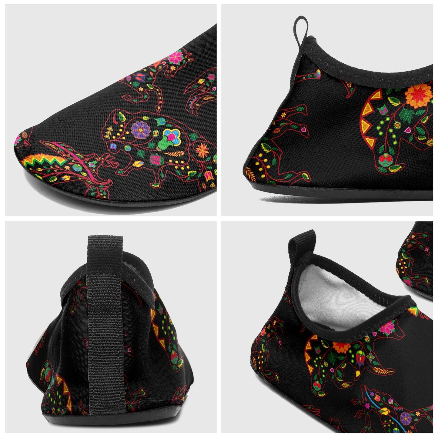 Floral Animals Sockamoccs Slip On Shoes Herman