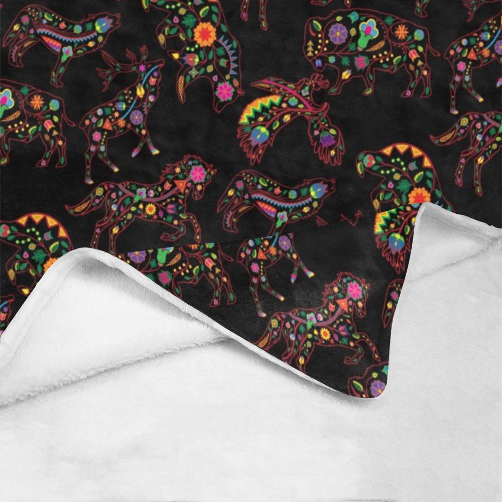 Floral Animals Ultra-Soft Micro Fleece Blanket 40"x50" Ultra-Soft Blanket 40''x50'' e-joyer