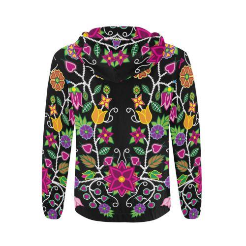 Floral Beadwork-01 All Over Print Full Zip Hoodie for Men (Model H14) All Over Print Full Zip Hoodie for Men (H14) e-joyer