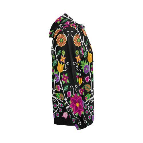 Floral Beadwork-01 All Over Print Full Zip Hoodie for Men (Model H14) All Over Print Full Zip Hoodie for Men (H14) e-joyer
