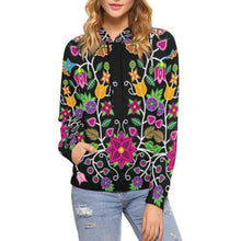 Load image into Gallery viewer, Floral Beadwork-01 All Over Print Hoodie for Women (USA Size) (Model H13) All Over Print Hoodie for Women (H13) e-joyer 
