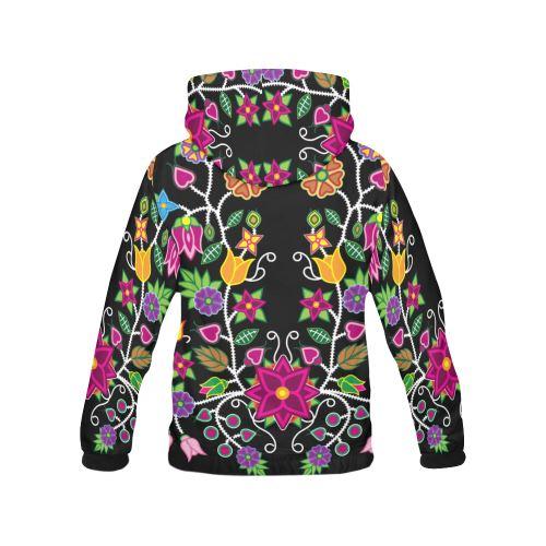 Floral Beadwork-01 All Over Print Hoodie for Women (USA Size) (Model H13) All Over Print Hoodie for Women (H13) e-joyer