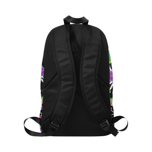 Floral Beadwork-01 Fabric Backpack for Adult (Model 1659) Casual Backpack for Adult (1659) e-joyer