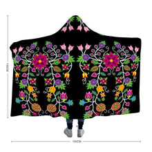 Load image into Gallery viewer, Floral Beadwork - 01 Hooded Blanket 49 Dzine 
