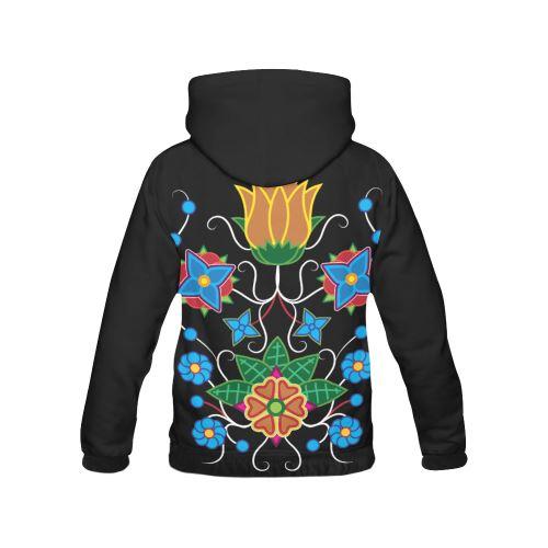 Floral Beadwork-02 Women's All Over Print Hoodie (USA Size) (Model H13) Hoodies e-joyer