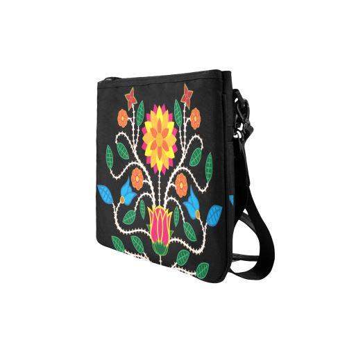 Floral Beadwork-03 Slim Clutch Bag (Model 1668) Slim Clutch Bags (1668) e-joyer