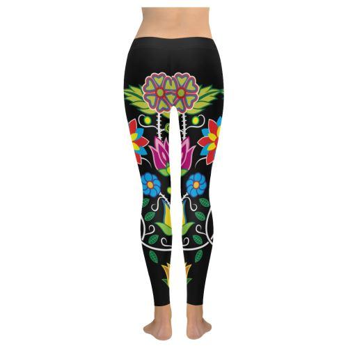Floral Beadwork-04 New All-Over Women's Leggings Leggings e-joyer