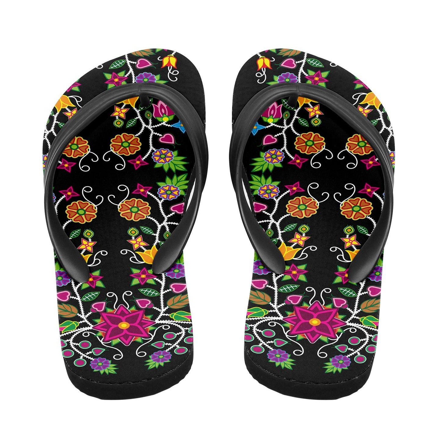 Floral Beadwork Flip Flops 49 Dzine