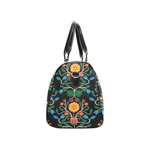 Floral Beadwork Four Clans New Waterproof Travel Bag/Large (Model 1639) Waterproof Travel Bags (1639) e-joyer