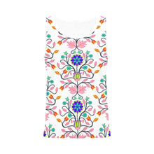 Load image into Gallery viewer, Floral Beadwork Four Clans White All Over Print Tank Top for Women (Model T43) All Over Print Tank Top for Women (T43) e-joyer 
