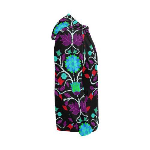 Floral Beadwork Four Clans Winter All Over Print Full Zip Hoodie for Men (Model H14) All Over Print Full Zip Hoodie for Men (H14) e-joyer