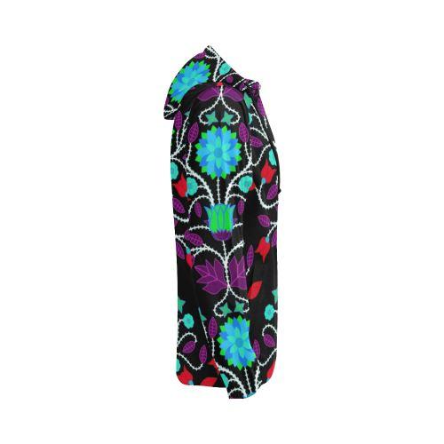 Floral Beadwork Four Clans Winter All Over Print Full Zip Hoodie for Women (Model H14) All Over Print Full Zip Hoodie for Women (H14) e-joyer