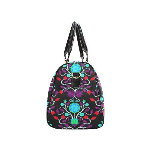 Floral Beadwork Four Clans Winter New Waterproof Travel Bag/Large (Model 1639) Waterproof Travel Bags (1639) e-joyer