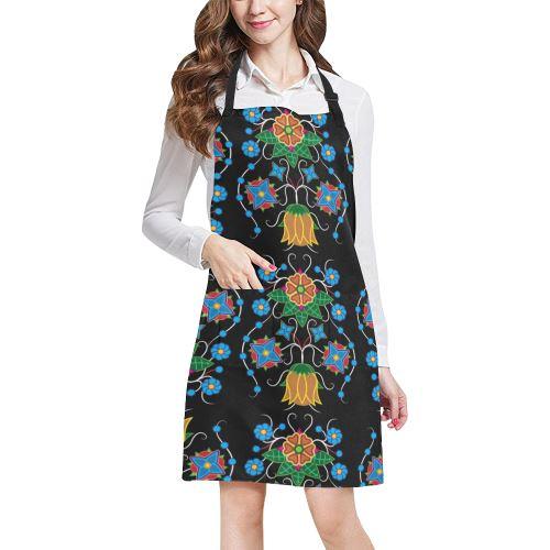 Floral Beadwork Four Mothers All Over Print Apron All Over Print Apron e-joyer