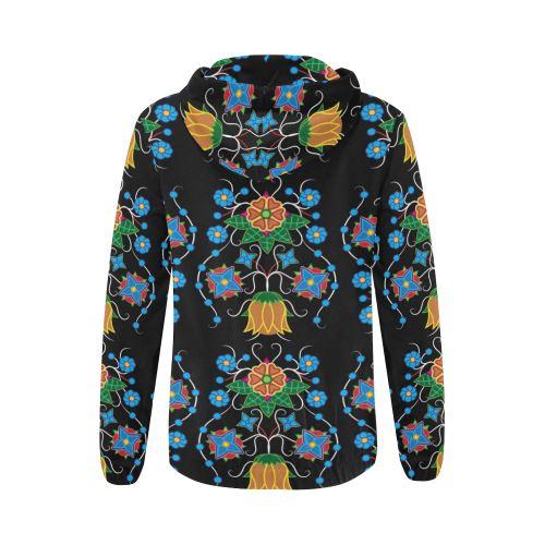 Floral Beadwork Four Mothers All Over Print Full Zip Hoodie for Women (Model H14) All Over Print Full Zip Hoodie for Women (H14) e-joyer
