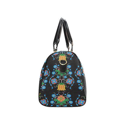 Floral Beadwork Four Mothers New Waterproof Travel Bag/Large (Model 1639) Waterproof Travel Bags (1639) e-joyer