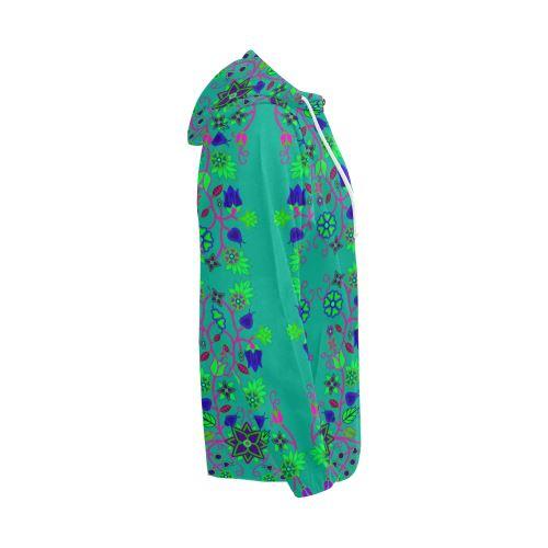 Floral Beadwork Seven Clans Deep Lake All Over Print Full Zip Hoodie for Men (Model H14) All Over Print Full Zip Hoodie for Men (H14) e-joyer