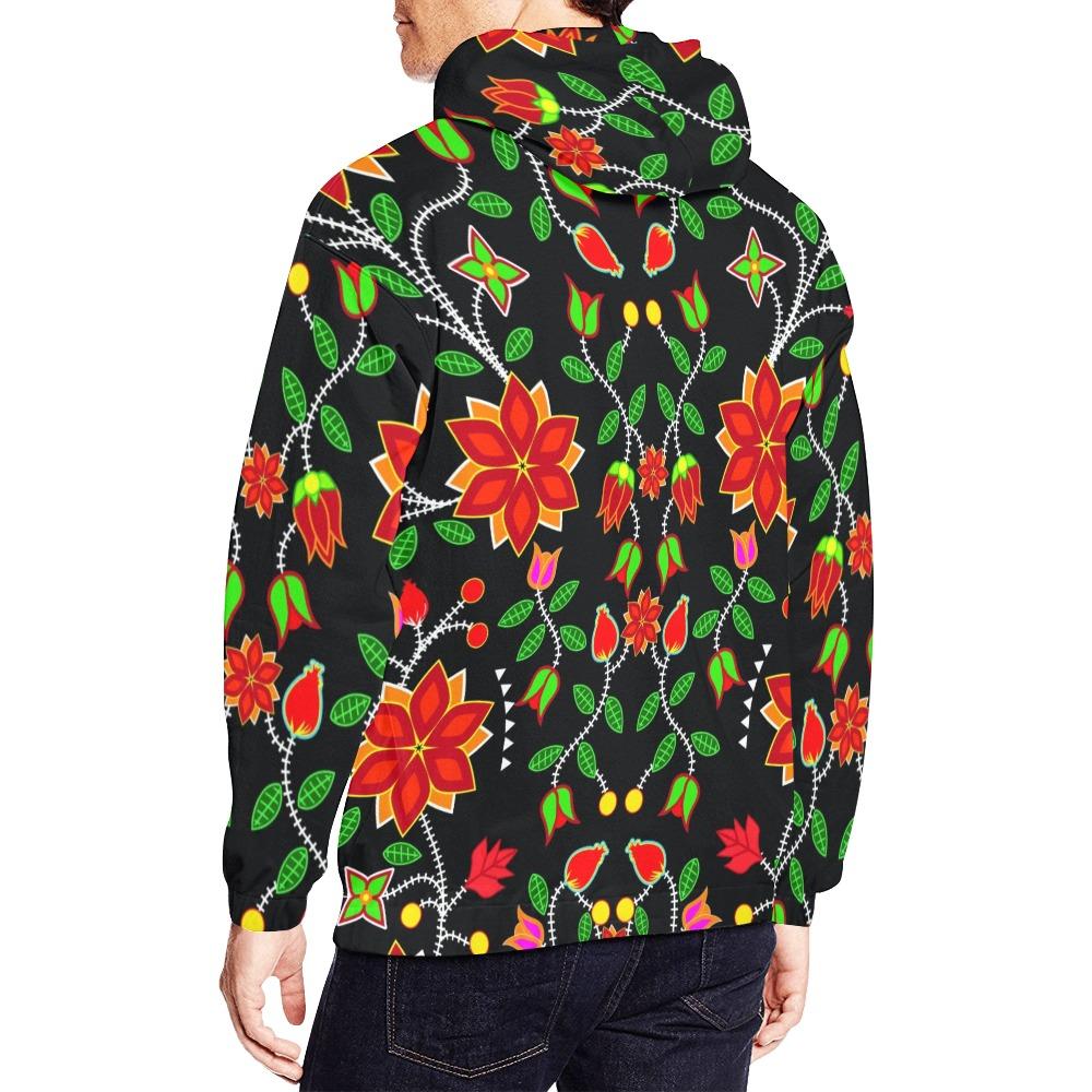 Floral Beadwork Six Bands All Over Print Hoodie for Men (USA Size) (Model H13) All Over Print Hoodie for Men (H13) e-joyer