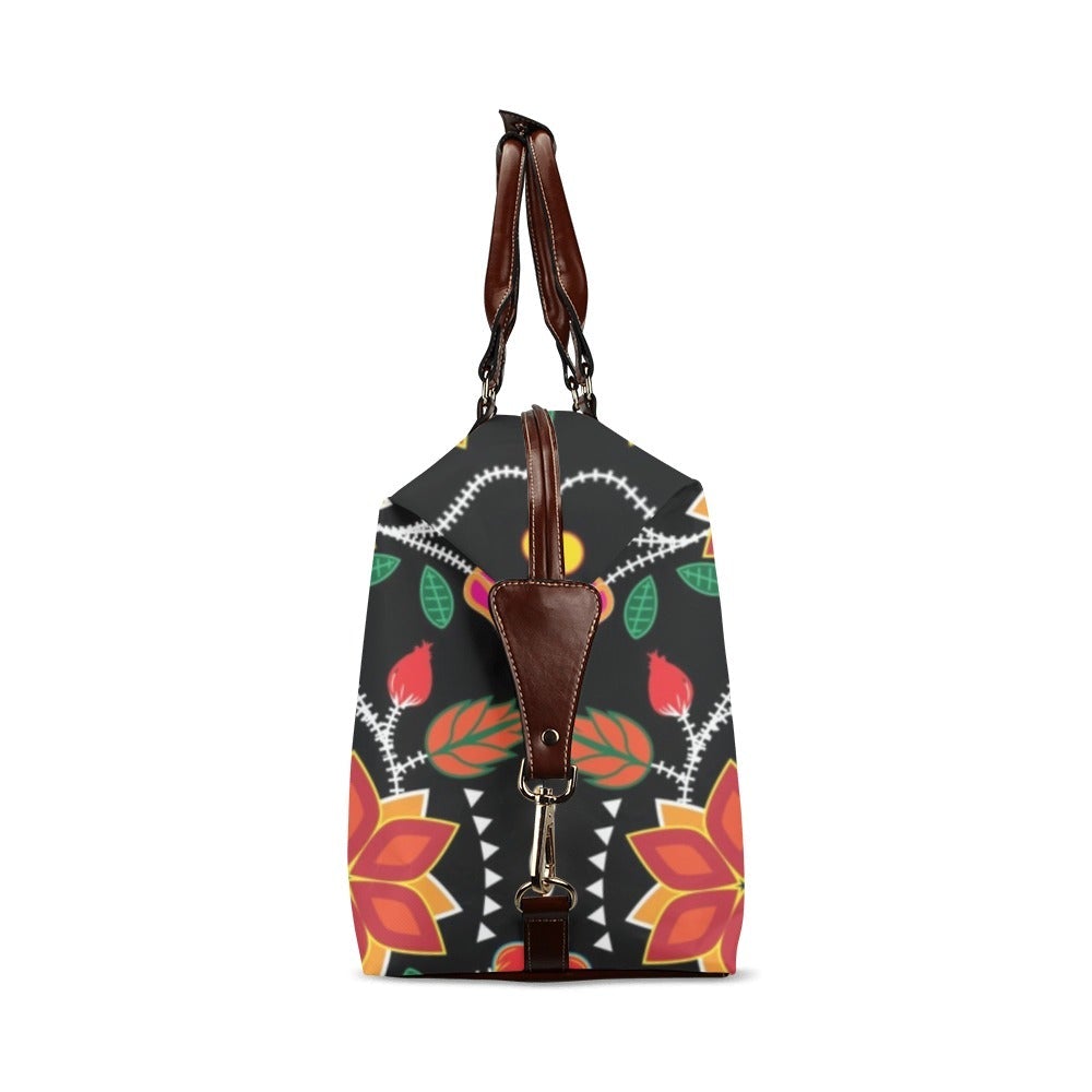 Floral Beadwork Six Bands Classic Travel Bag (Model 1643) Remake bag e-joyer