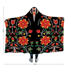 Load image into Gallery viewer, Floral Beadwork Six Bands Hooded Blanket 49 Dzine 
