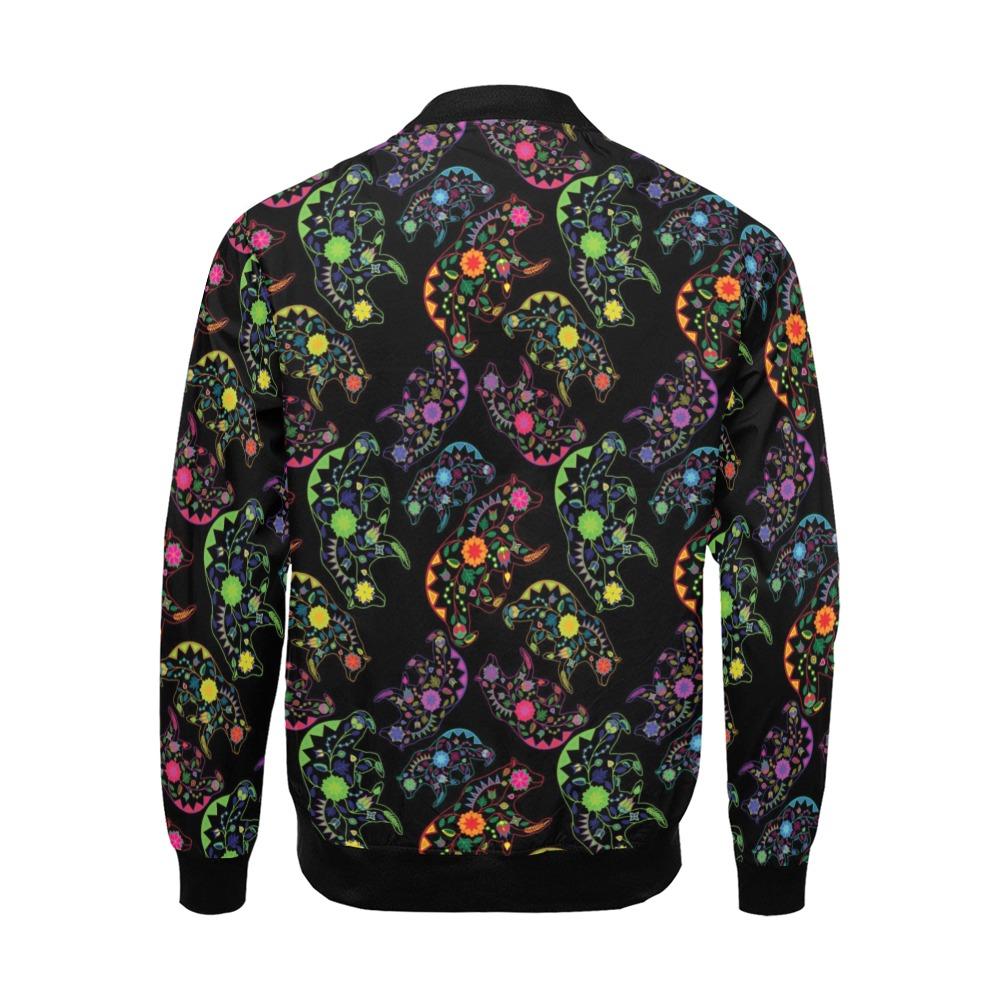 Floral Bear All Over Print Bomber Jacket for Men (Model H19) All Over Print Bomber Jacket for Men (H19) e-joyer